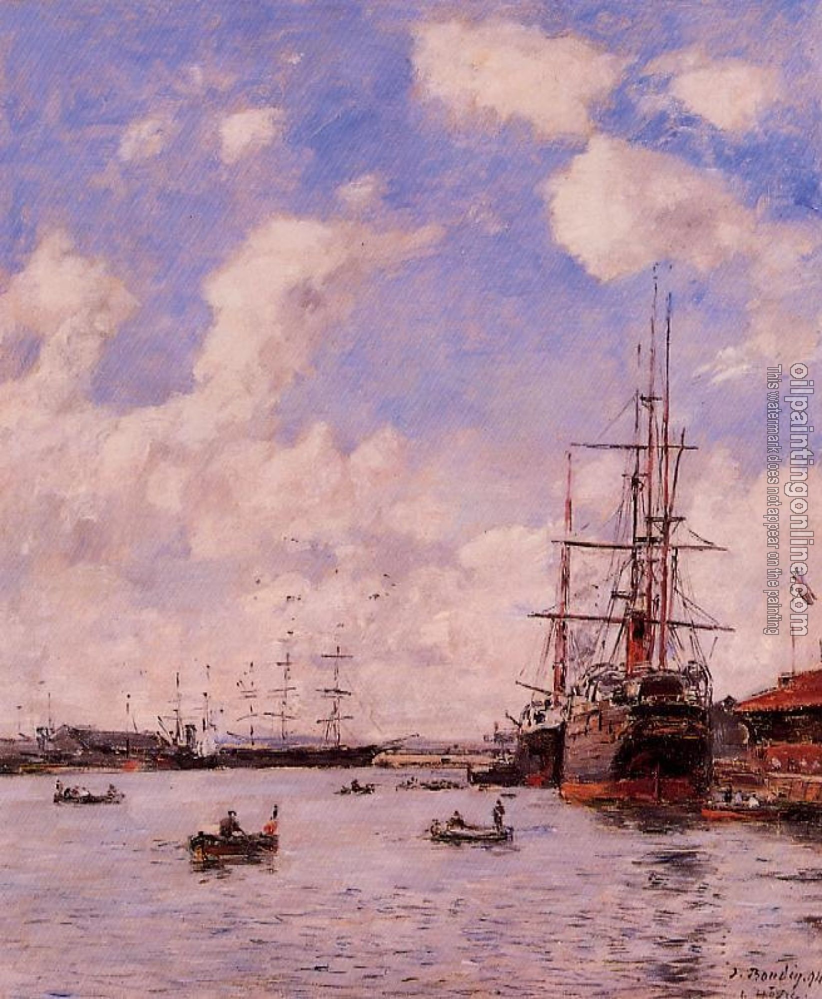 Boudin, Eugene - Le Havre, Basin de l'Eure